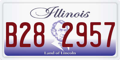 IL license plate B282957