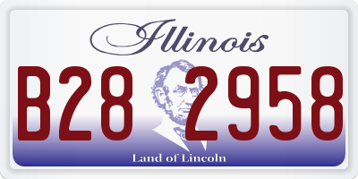 IL license plate B282958