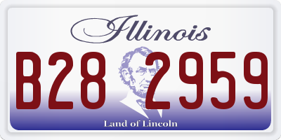 IL license plate B282959