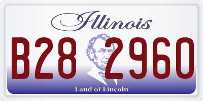 IL license plate B282960
