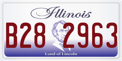 IL license plate B282963