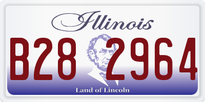 IL license plate B282964