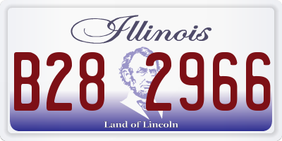IL license plate B282966