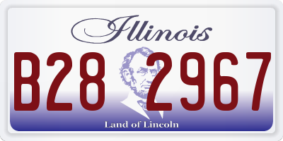 IL license plate B282967
