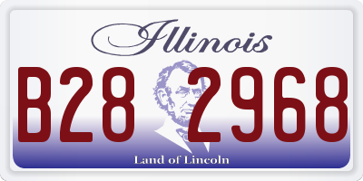 IL license plate B282968