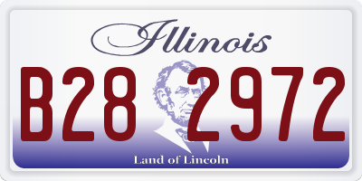 IL license plate B282972