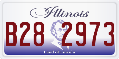 IL license plate B282973