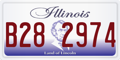 IL license plate B282974