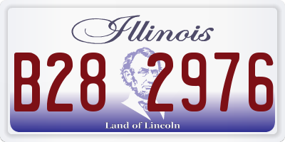 IL license plate B282976