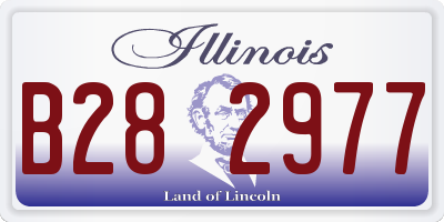 IL license plate B282977