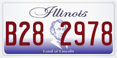 IL license plate B282978