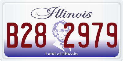 IL license plate B282979