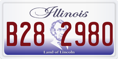 IL license plate B282980