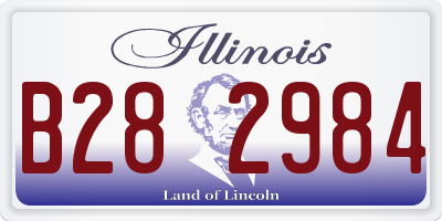 IL license plate B282984