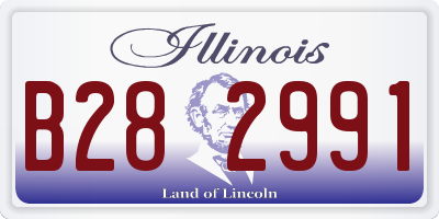 IL license plate B282991