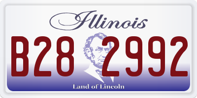 IL license plate B282992