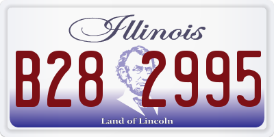 IL license plate B282995