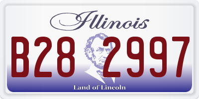 IL license plate B282997