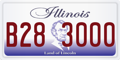 IL license plate B283000