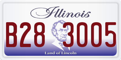 IL license plate B283005