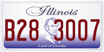 IL license plate B283007