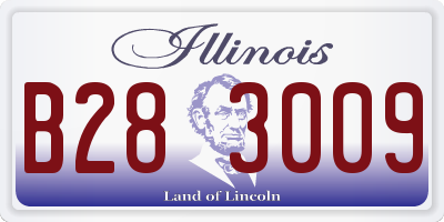 IL license plate B283009