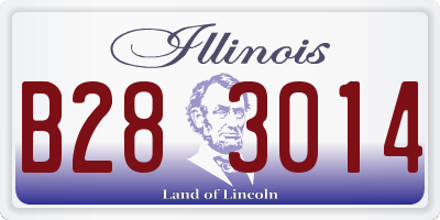 IL license plate B283014