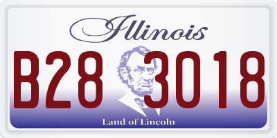 IL license plate B283018