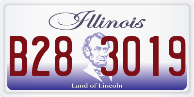 IL license plate B283019