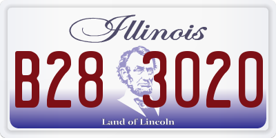 IL license plate B283020