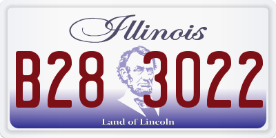 IL license plate B283022