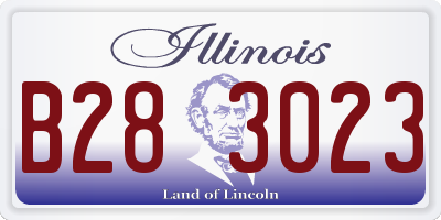 IL license plate B283023