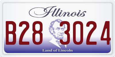 IL license plate B283024