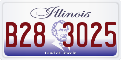 IL license plate B283025
