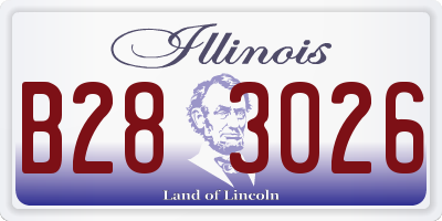 IL license plate B283026