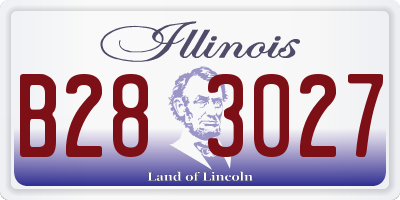 IL license plate B283027
