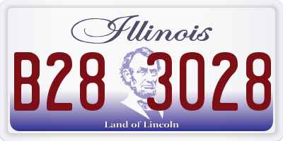 IL license plate B283028