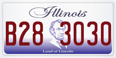 IL license plate B283030