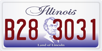 IL license plate B283031