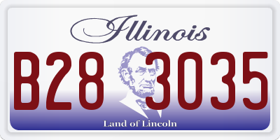 IL license plate B283035