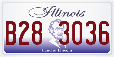 IL license plate B283036