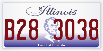 IL license plate B283038