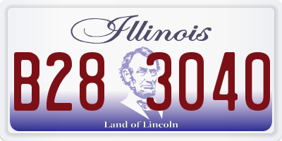 IL license plate B283040