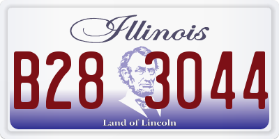 IL license plate B283044