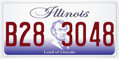 IL license plate B283048