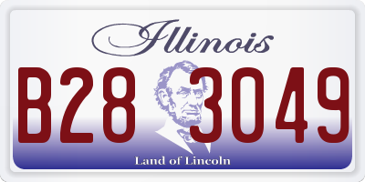 IL license plate B283049