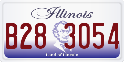 IL license plate B283054