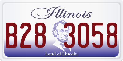 IL license plate B283058