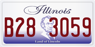 IL license plate B283059