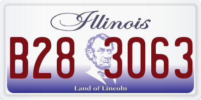IL license plate B283063
